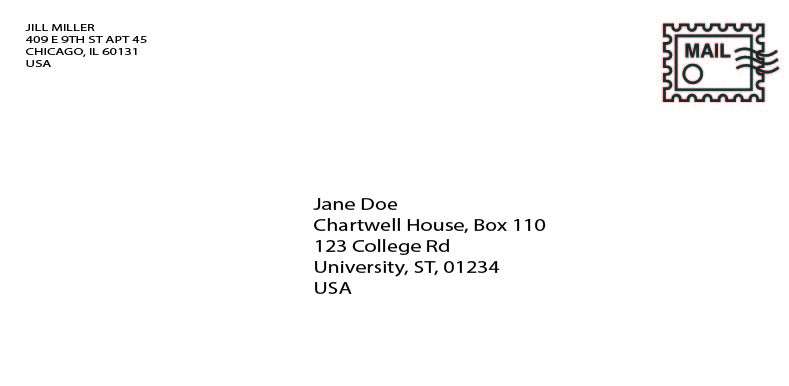 How To Address Mail To College and University Students